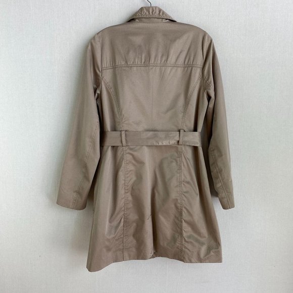 DKNY Stone Taupe Trench Coat - Picture 5 of 7